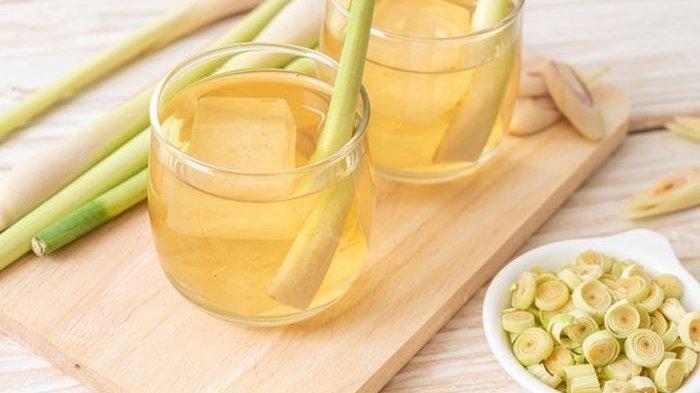 ilustrasi infused water serai