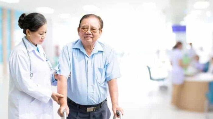 ilustrasi pasien stroke yang melakukan terpai