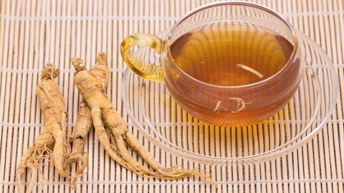Ilustrasi teh ginseng