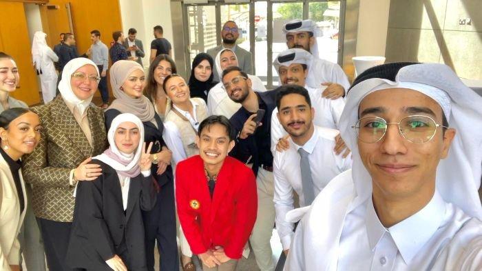 Mahasiswa FKG Unhas Wakili Indonesia di Program IDRP Qatar 2024