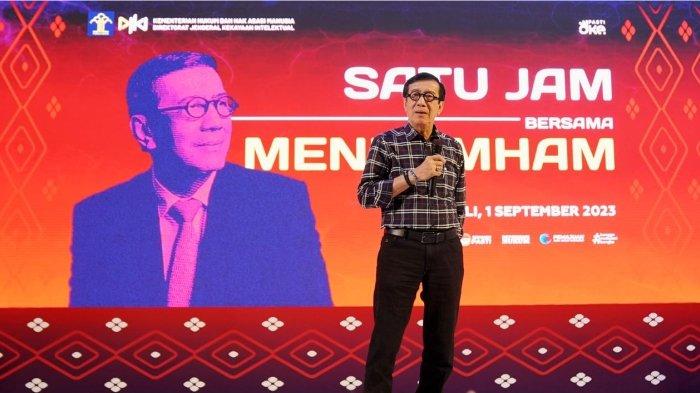 Menteri Hukum dan Hak Asasi Manusia (Menkumham), Yasonna H. Laoly menyatakan pelindungan kekayaan intelektual (KI) seharusnya menjadi komponen penting dari kebijakan ekonomi nasional.