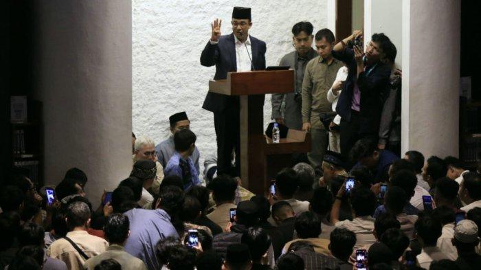 Guberbur DKI Jakarta periode 2017-2022, Anies Rasyid Baswedan menyampaikan ceramah tarawih bertema 