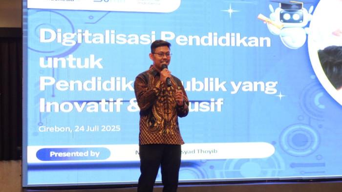 4Narasumber M. Irsyad Thoyib saat acara Indonesia Digital Learning (IDL) 2025, bebe