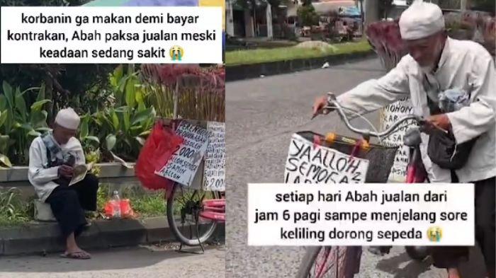 Kisah seorang pria lansia hidup sebatang kara, bertahan hidup dengan jual gulali, viral di media sosial