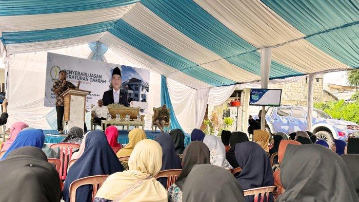Anggota Komisi 1 DPRD Jawa Barat fraksi partai demokrat, Dede Chandra Sasmita sosialisasi peraturan daerah (perda) No. 3 tahun 2004 di Desa Cigombong, Kecamatan Cigombong, Kabupaten Bogor /