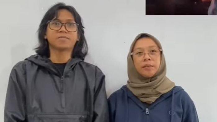 SUKATANI MINTA MAAF - Anggota Sukatani Band, Muhammad Syifa Al Ufti atau Electroguy (gitaris) dan Novi Chitra Indriyaki atau Twister Angel (vokalis), meminta maaf kepada institusi Polri atas lagunya yang berjudul 
