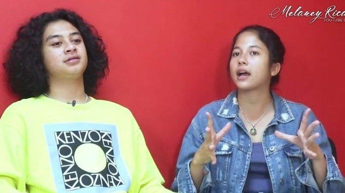 Bastian Steel dan Sitha Marino. (tangkapan layar YouTube Melaney Ricardo)