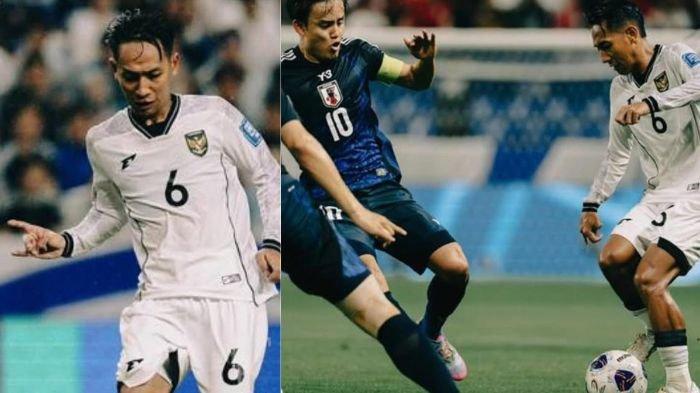 MENGGIRING BOLA - Beckham Putra saat membela Timnas Indonesia melawan Jepang dalam laga putaran ketiga Kualifikasi Piala Dunia 2026, Selasa (10/6/2025).