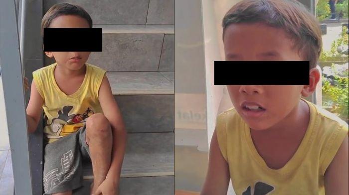 Bocah asal Bojonggede, Kabupaten Bogor yang belakangan viral karena menangis kelaparan, Gibran (6) bercerita tentang keluarganya.