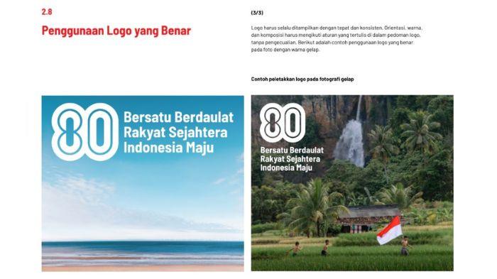 Contoh 3 Penggunaan Logo HUT ke-80 RI