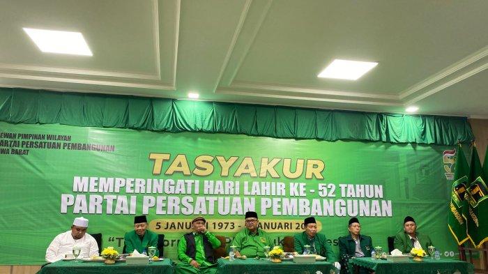 Dewan Pimpinan Wilayah Partai Persatuan Pembangunan (DPW PPP) Jawa Barat menggelar peringatan hari lahir (harlah) ke-52 di Jalan Pelajar Pejuang No 45, Kota Bandung pada Minggu (5/1/2025). Nappisah/Tribunjabar 