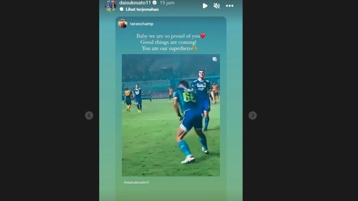 Daisuke Sato mendapatkan dukungan dari sang istri setelah mengumumkan kepergiannya dari Persib Bandung.