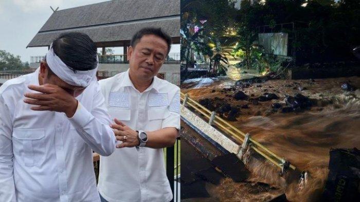 DEDI MULYADI NANGIS - Gubernur Jawa Barat Dedi Mulyadi menangis saat melihat kondisi alam di Puncak Bogor yang tergerus pembangunan tempat wisata.