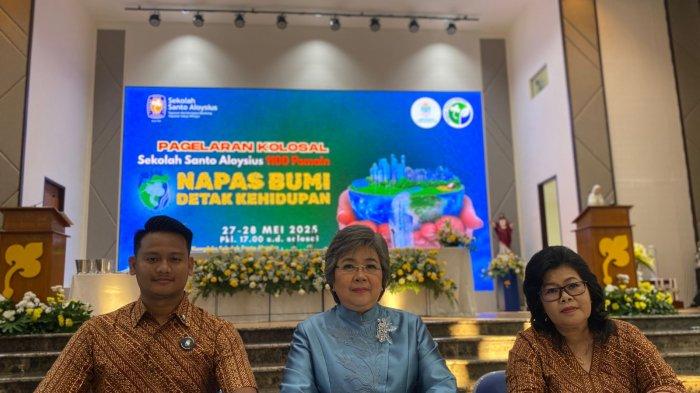 Dr. Ir. Sherly Iliana, MM, Ketua Yayasan Mardiwijana Bandung - Satya Winaya (tengah) saat konferensi pers, Rabu (28/5/2025)