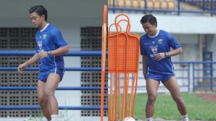 LATIHAN - Penyerang Persib Bandung, Febri Haryadi kembali ikut latihan meski terpisah, Selasa (14/1/2025)