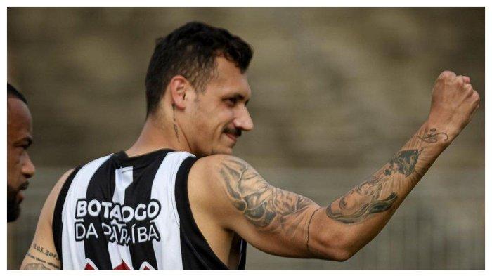Foto Bruno Mota saat terakhir kali berlatih bersama Botafogo-PB.
