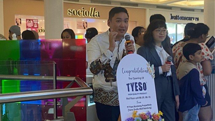 Pembukaan store Tyeso di TSM Bandung, Jumat (27/12/2024).