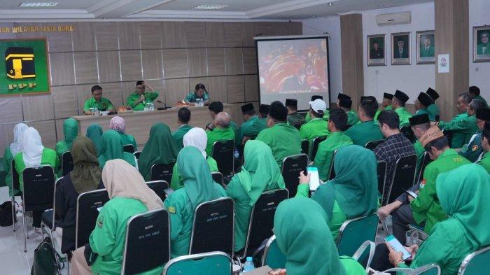 Jajaran kepengurusan DPW PPP Jawa Barat bersilaturahim dengan 120 peserta bakal calon legislatif DPRD provinsi se-Jabar