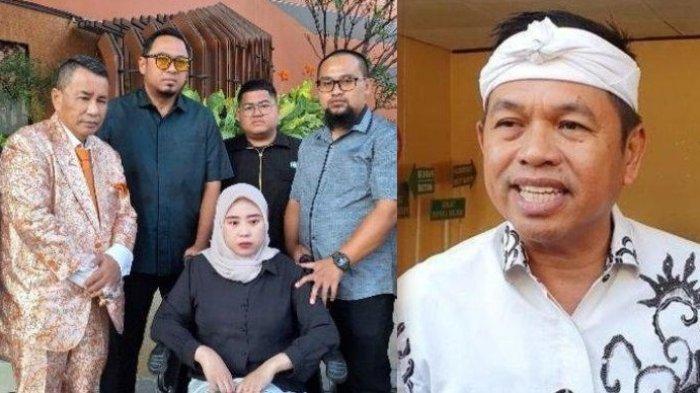 DUGAAN MALAPRAKTIK - Pengacara Hotman Paris saat bertemu dengan Irmawati yang diduga menjadi korban malapraktik di RSUD Linggarjati (kiri) dan Gubernur Jabar Dedi Mulyadi (Kanan)