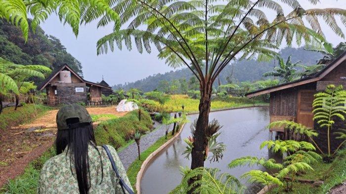 Suasana desa wisata Kampung Tajur, Desa Pasanggrahan, Kecamatan Bojong, Kabupaten Purwakarta, Jawa Barat.