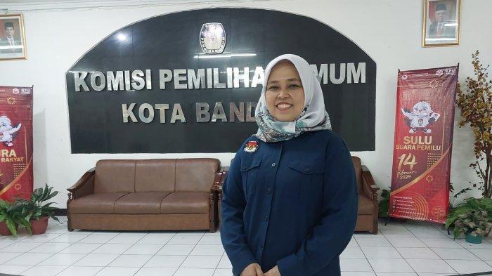 Ketua KPU Kota Bandung Suharti di Kantor KPU Kota Bandung