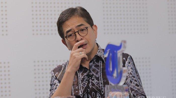 Ketua Tim Pemenangan Nasional (TPN) Ganjar Presiden Arsjad Rasjid saat menjadi narasumber pada sesi wawancara dengan Tribunnews di Gedung Tribun Network, Jakarta Pusat, Senin (25/9/2023).