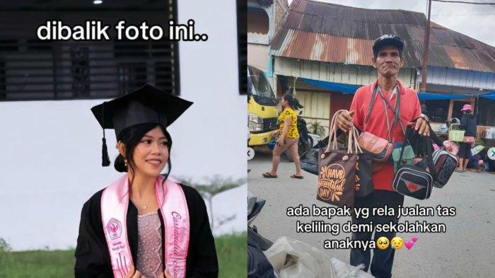 Kisah Cassandra, seorang anak penjual tas keliling berhasil lulus sarjana, perjuangan sang ayah buat terenyuh netizen