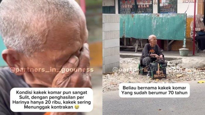 Kisah Kakek Komar Tukang Sol Sepatu di Depok, Berjuang Bayar Kontrakan,  Rindukan Anak Tiada Kabar - Tribunjabar.id