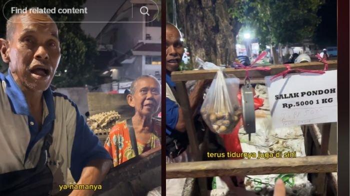 Kisah pasangan suami istri (pasutri) penjual buah yang tinggal di gerobak, tak punya biaya ngontrak