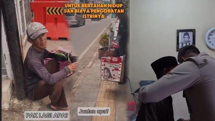 Ahmad (64) seorang pemulung sekaligus penjual agar-agar dapat hadiah umrah dari Kapolres Cimahi, AKBP Tri Suhartanto