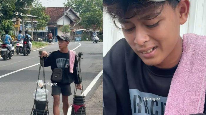 Sebuah video kisah pilu pemuda bernama Nurdin rela putus sekolah jadi penjual cobek demi membantu ibu mencari nafkah, viral di media sosial, perjuangannya menuai pujian netizen
