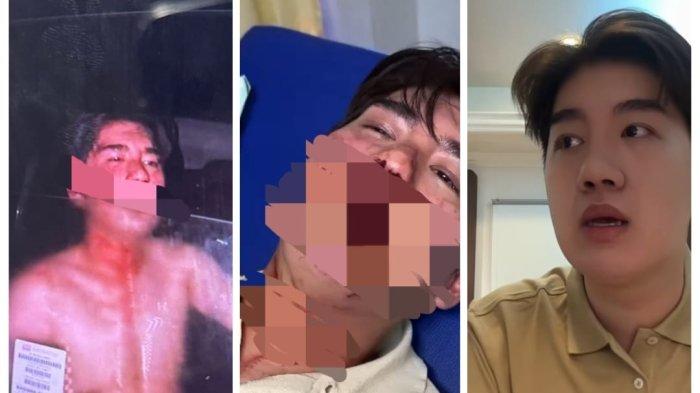 Kolase foto dan tangkapan layar dari TikTok dan Instagram Dave Stanley
