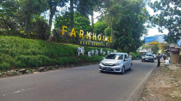 Kondisi arus lalu lintas di objek wisata Lembang terpantau sepi saat long weekend, Kamis (8/2/2024).