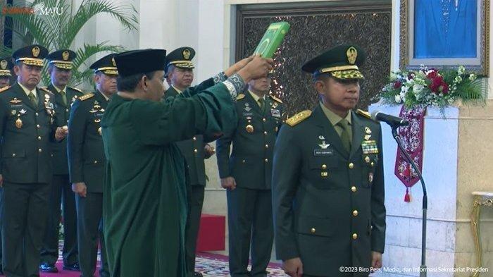 Letjen Agus Subiyanto dilantik menjadi KSAD.