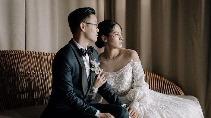 Maudy Ayunda dan Jesse Choi gelar acara resepsi pernikahan secara tertutup di Six Sense, Uluwatu, Bali, Minggu (29/5/2022).