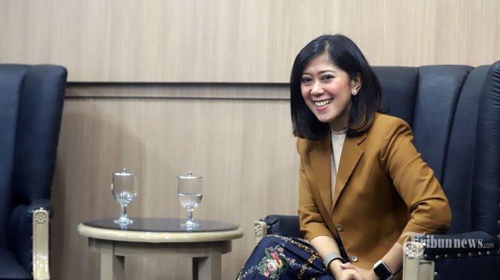 Ketua Komisi I DPR RI Meutya Viada Hafid saat melakukan wawancara khususs dengan tim Tribunnews di Komplek Parlemen, Senayan, Jakarta Pusat, Rabu (13/11/2019). Pada kesempatan tersebut Meutya berbagi pengalamannya selama masih menjadi seorang jurnalis dan kecintaanya kepada hewan peliharaanya kucing dan burung. Tribunnews/Jeprima