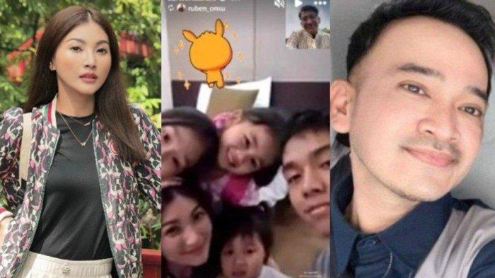 Momen hangat Ruben Onsu dan Sarwendah video call bersama anak-anak di tengah proses cerai 