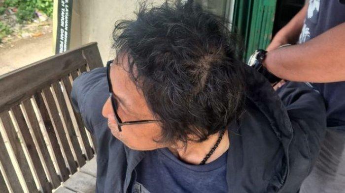 Nanang Gimbal pembunuh Sandy Permana yang ditangkap di Karawang, Rabu (15/1/2025).