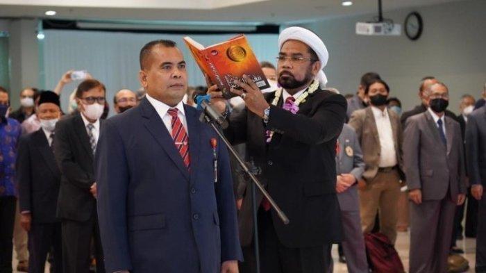 Profesor Dr Paiman Raharjo MSi MM saat dilantik sebagai rektor Universitas Moestopo (Beragama) pada 31 Mei 2022. Paiman Raharjo dilantik sebagai Wakil Menteri Desa, Pembangunan Daerah Tertinggal dan Transmigrasi (Wamendes PDTT) pada hari ini, Senin (17/7/2023).