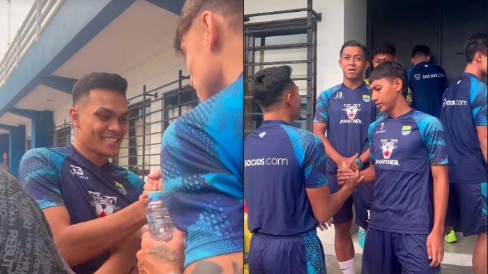 Pemain Persib Bandung kembali ke lapangan hijau untuk menjalani latihan perdana setelah libur panjang pada Rabu (10/1/2024) sore.