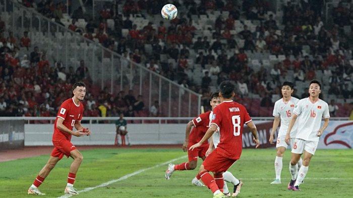 Laga Timnas Indonesia kontra Vietnam pada babak kedua kualifikasi Piala Dunia 2026 zona Asia, di SUGBK, Jakarta, Kamis (21/3/2024).
