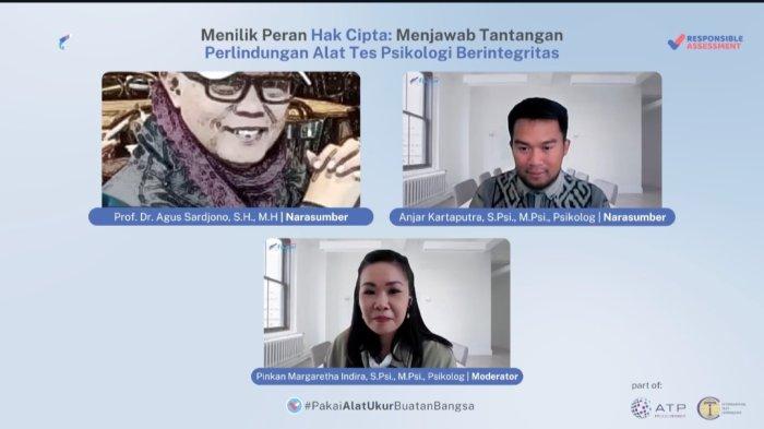 Perlindungan alat ukur psikologi sebagai bagian dari karya kreatif mendapat dukungan dari pemerintah seperti yang disampaikan dalam webinar FaxtorTalks.