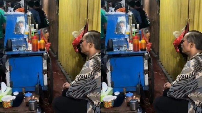 Pedagang bakso berdzikir meski dagangannnya tidak laku