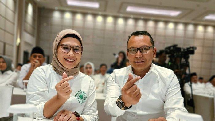 Penyerahan rekomendasi dari Ketum PKB kepada pasangan Nina-Tobroni untuk Pilkada Indramayu 2024, Minggu (18/8/2024)