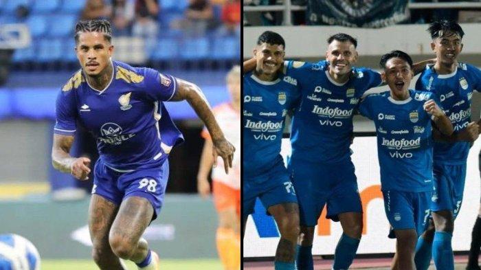 BURSA TRANSFER PERSIB BANDUNG - Sosok Ramon Tanque ketika memperkuat Visakha FC (kanan) dan ara pemain Persib Bandung di Liga 1 2024/2025 (kiri). Persib Bandung semakin dekat gaet Ramon Tanque.