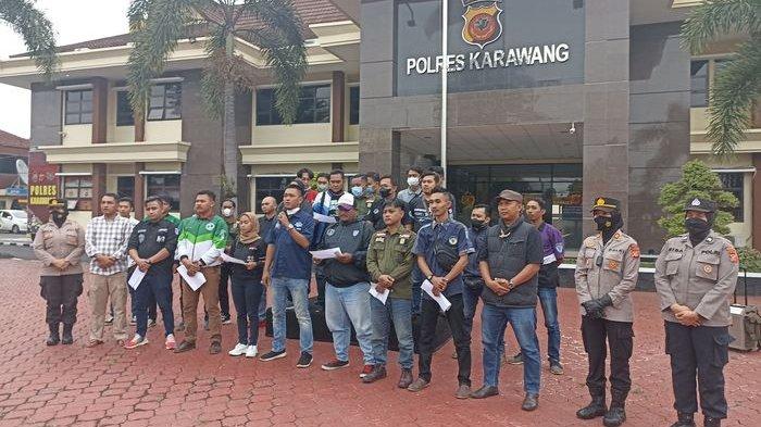 Para Anggota Geng Motor Berdeklarasi Damai di Mapolres Kecamatan Pare