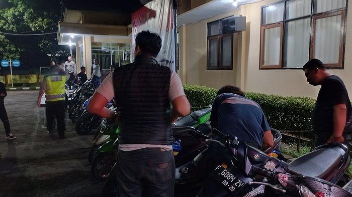 Polres Majalengka Amankan Puluhan Motor Bising di Alun-alun