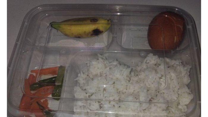 Penampakan menu makan bergizi gratis di Subang yang viral.