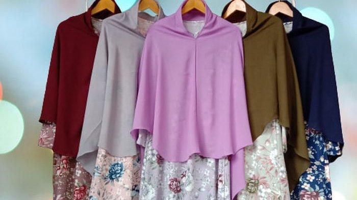 Produk gamis perempuan Tanatin, asal Rancaekek, Kabupaten Bandung.