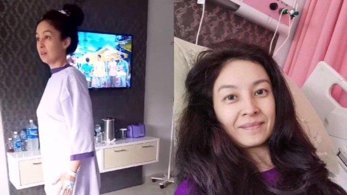Putri Patricia kini jatuh sakit dan baru saja operasi benjolan diduga tumor.